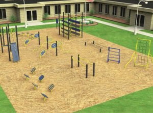 View of Outdoor Fitness & Adult Playground Equipment | PlayQuest Canada