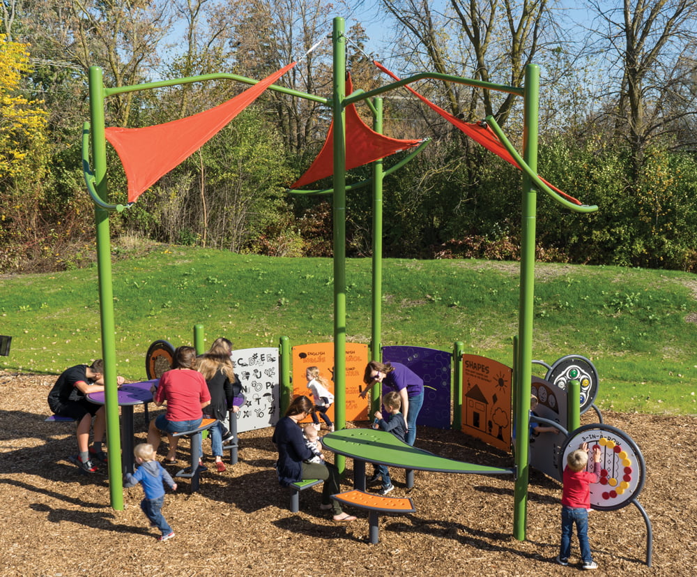 Outdoor classroom furniture for learning